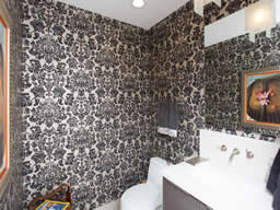 Having a powder room is a great feature for guests